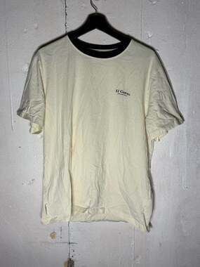 El Ganso Sport's Club Duck Print Ringer T-Shirt in Cream